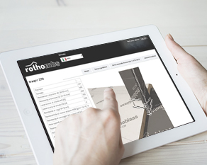 Web app catalogo teli Rothoblaas