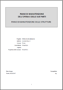 Piano di manutenzione