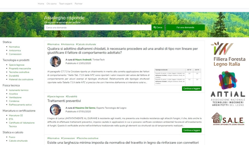 Assolegno Risponde